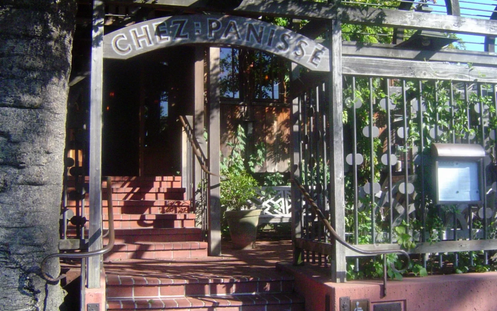 Chez Panisse restaurant storefront on Shattuck Avenue in Berkeley